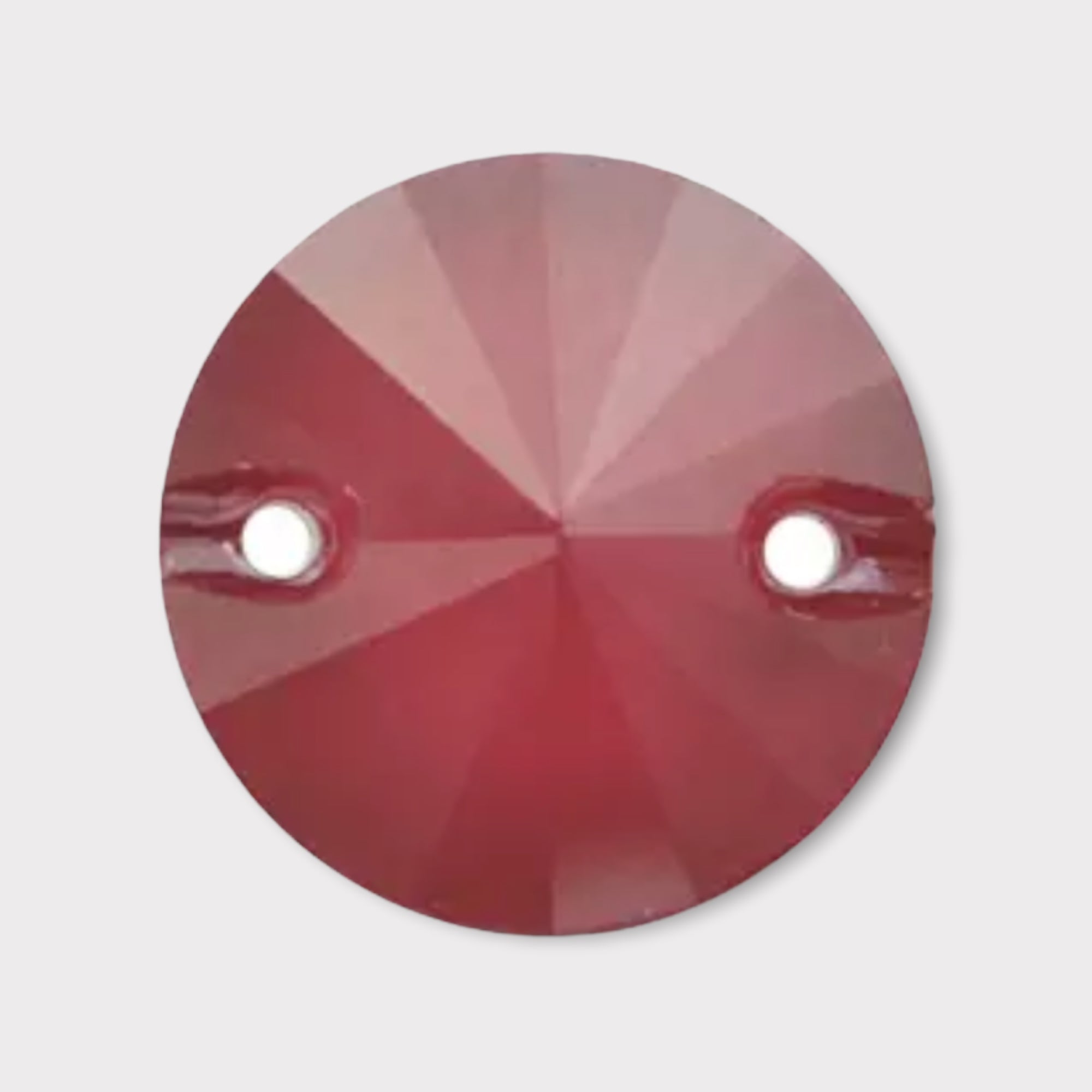 14mm Smokey Glass Rivoli – Sew-On, 2-Hole (Sold in Pairs)