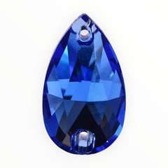 17×28mm Sapphire Teardrop AAAAA Glass Crystal – Sew-On Gems
